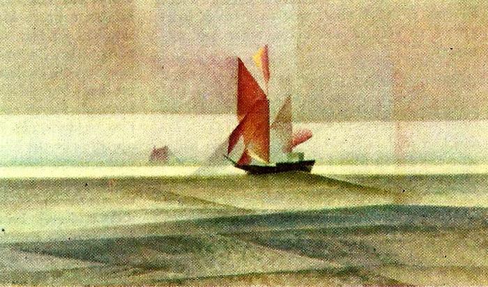 lyonel feininger skonare till sjoss